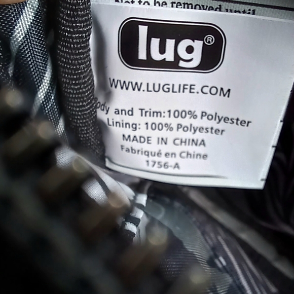 LUG Coupe SE Crossbody Convertable Belt Pack Chic Minimalist Metalic Black - Picture 12 of 15